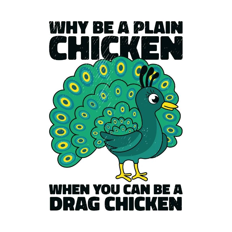 Peacock Positivity Drag Peacock Fan Inspirational