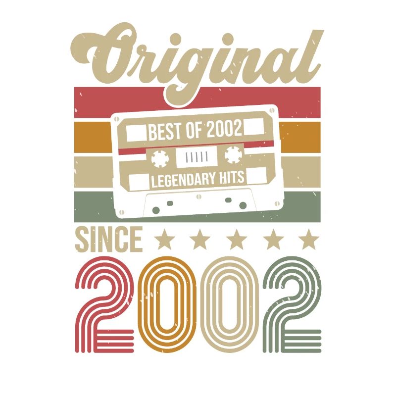 Vintage Geburtstag Original Geschenkidee 2002