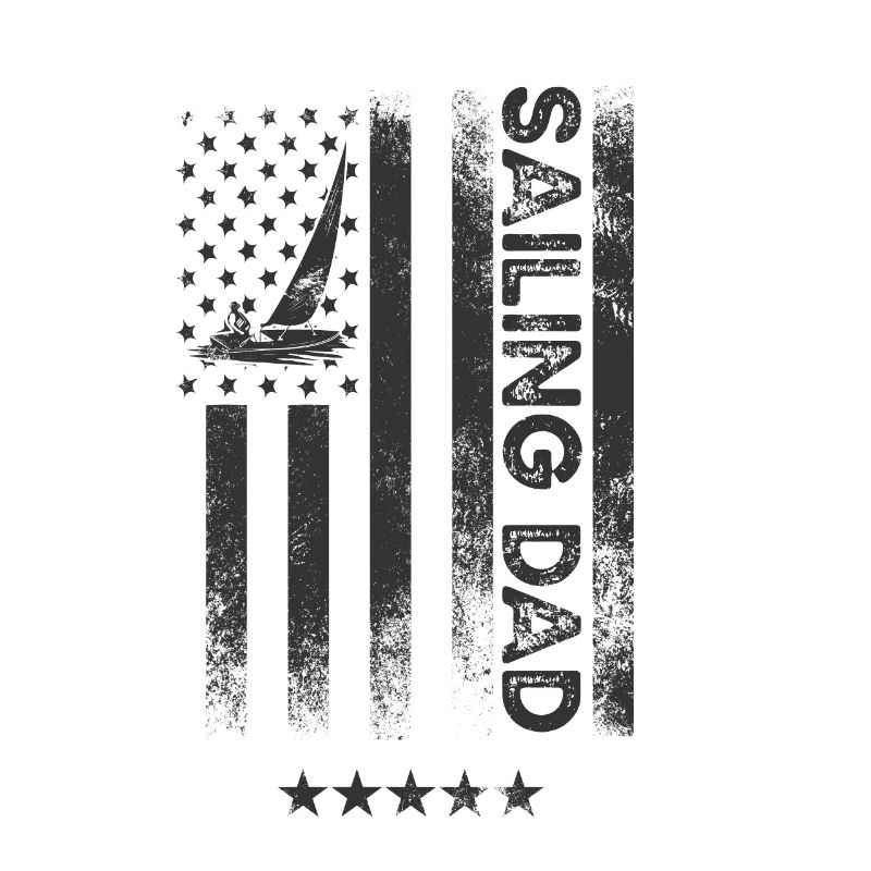U.S. Flag - Sailing Dad
