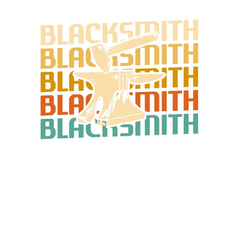 Rétro Vintage Classic Blacksmith Blacksmithing