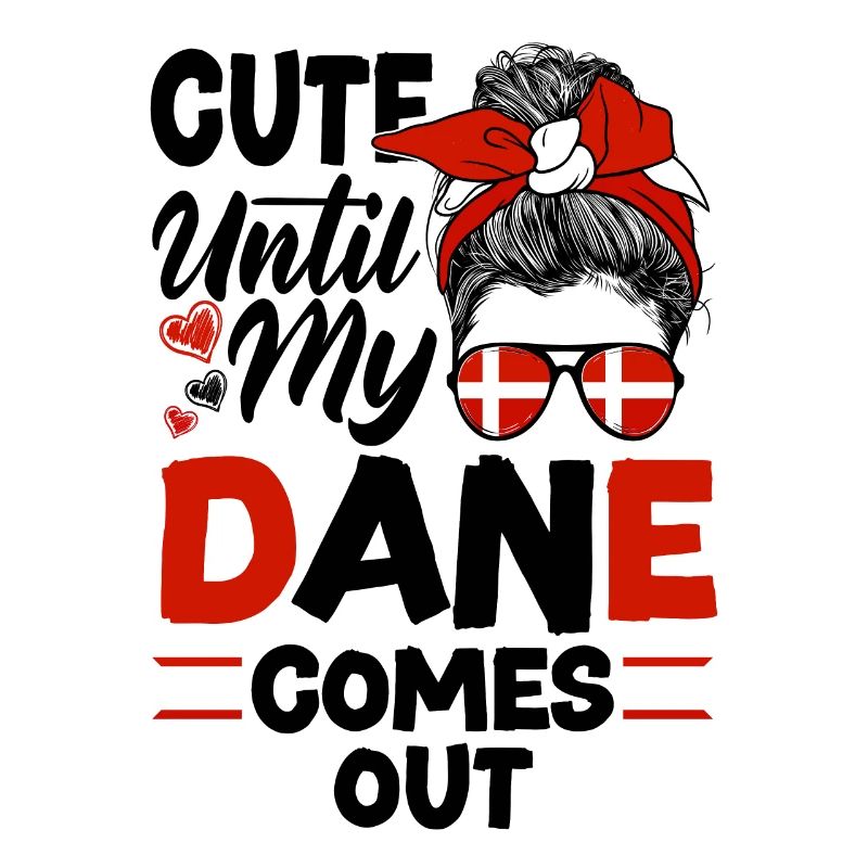 Danemark drapeau danois mignon jusqu’à ce que mon danois sorte
