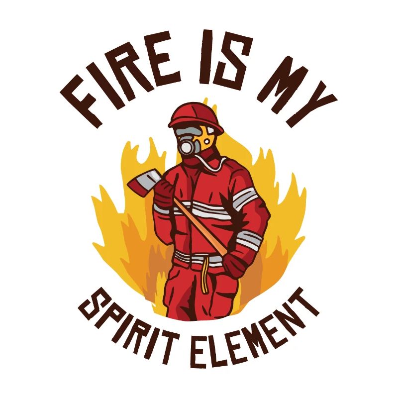 Élément de feu Pompier Pompier