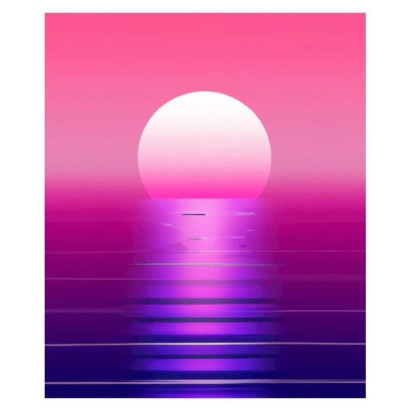 Vaporwave Sun Synthwave Sunset