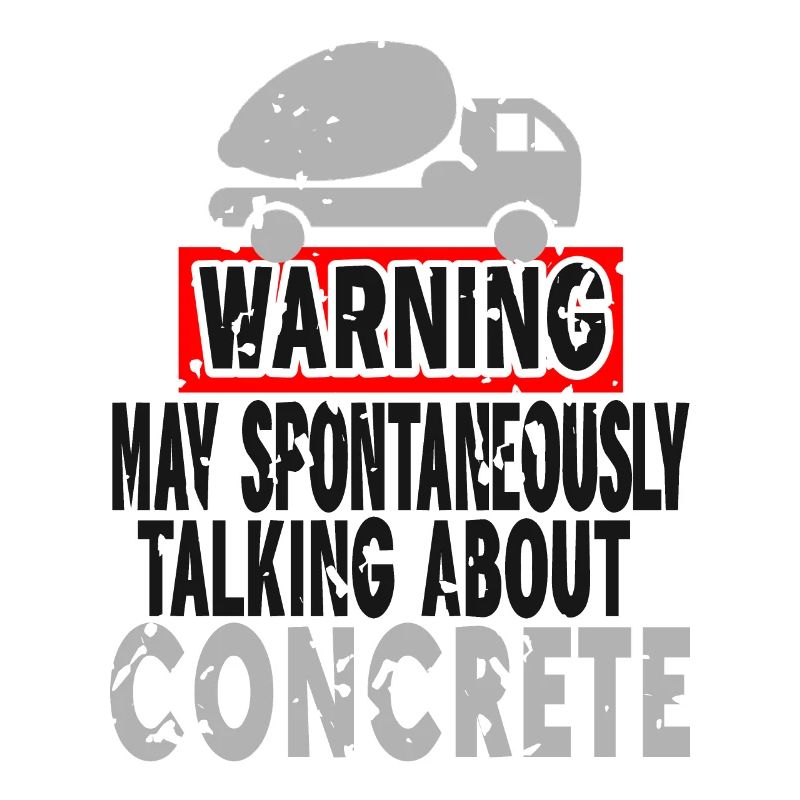 Concrete construction design for construction workers and construction site