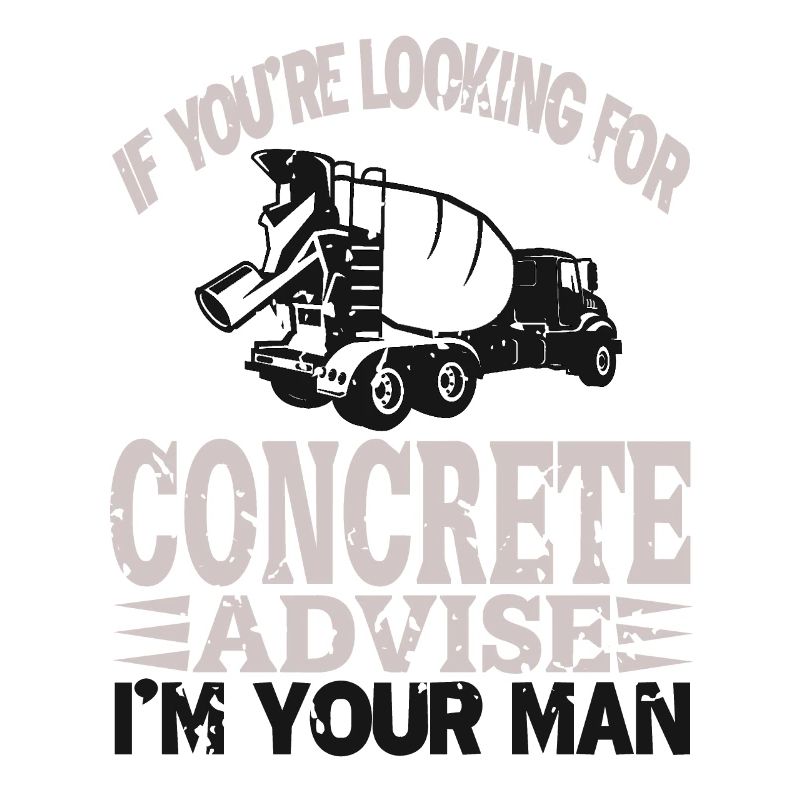 Concrete construction design for construction workers and construction site