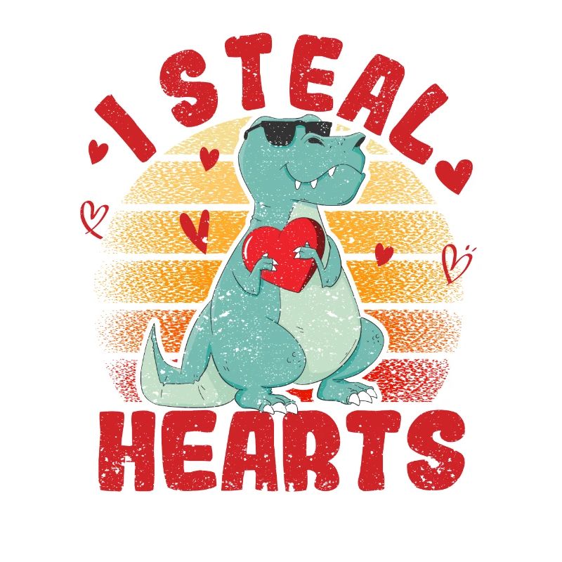 Drôle de Saint-Valentin Dinosaur T Rex Lovers
