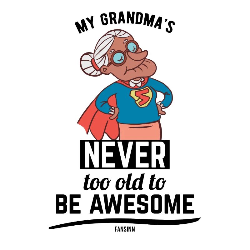 coole Oma Mutter Großmutter Held