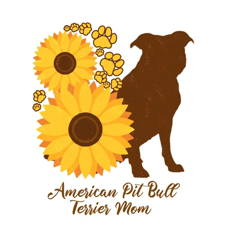 Sonnenblumenmutter - Pitbullterrier