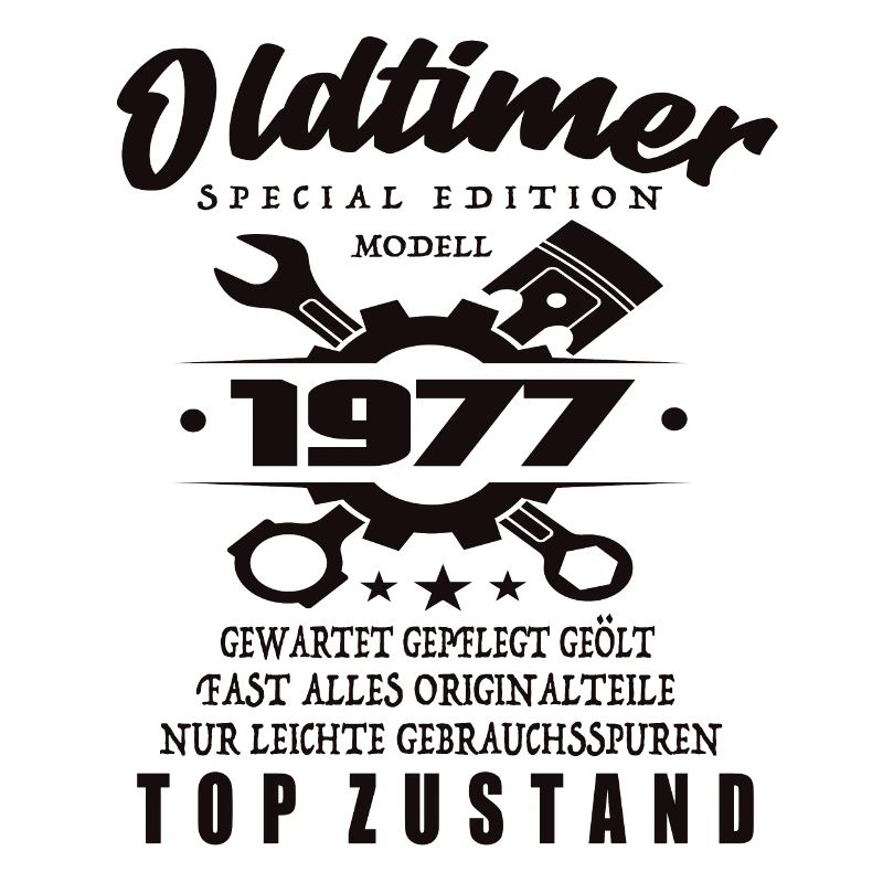 Oldtimer Special Edition Modell 1977 Geburtstag