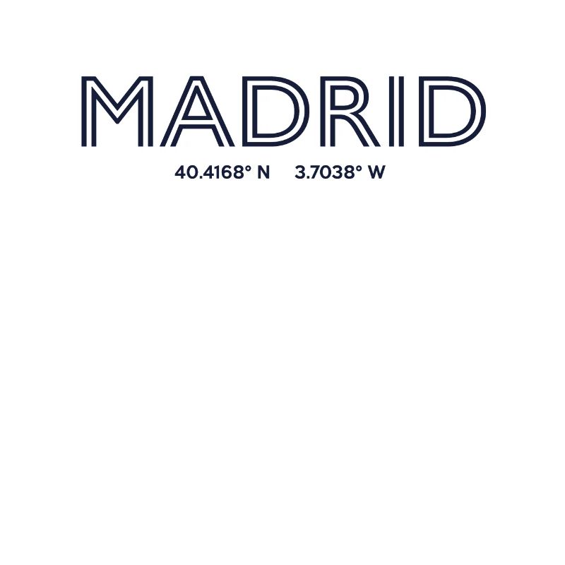 Spain City Coordinates - Madrid