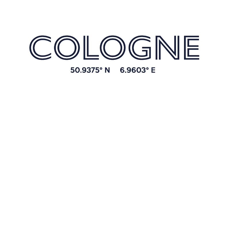 Germany City Coordinates - Cologne