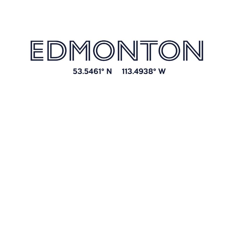Canada City Coordinates - Edmonton