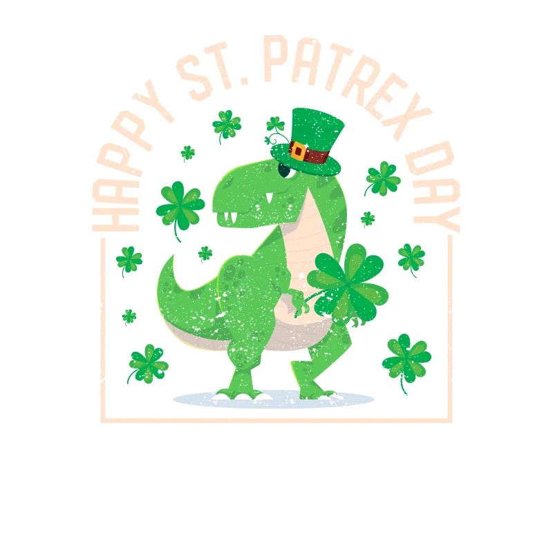 Glücklich St. Patrex Day Funny Irish T-Rex Saint