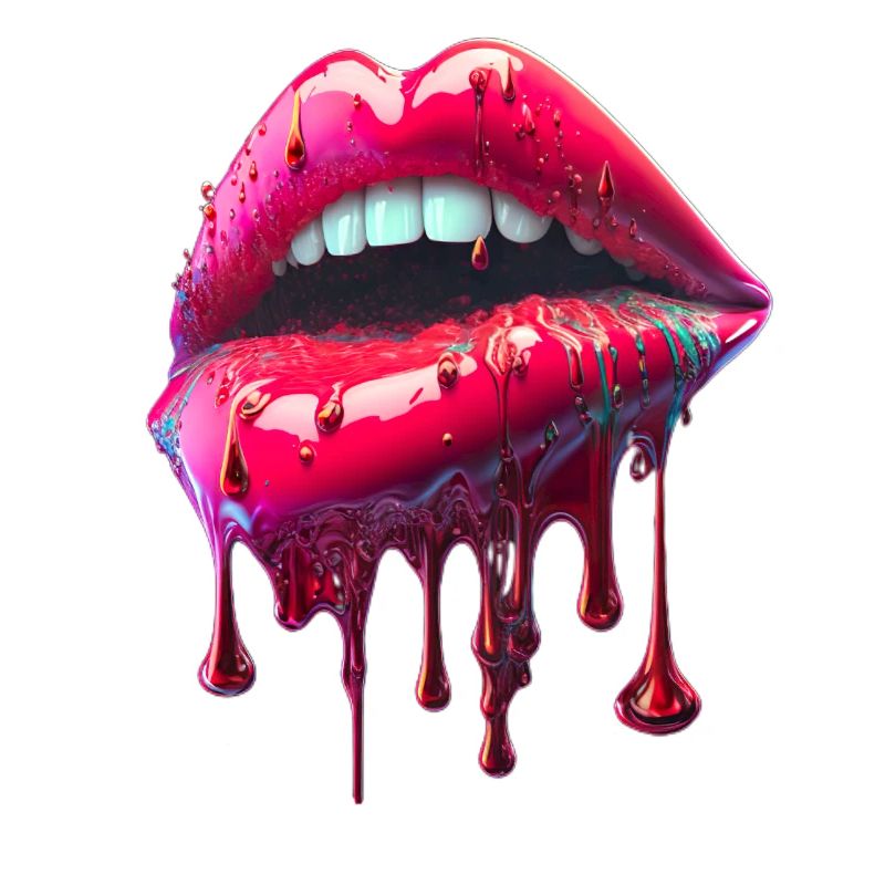 dripping lips