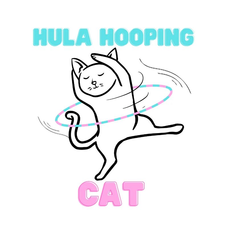 Hula Hooping Cat - Funny Dance Kitty