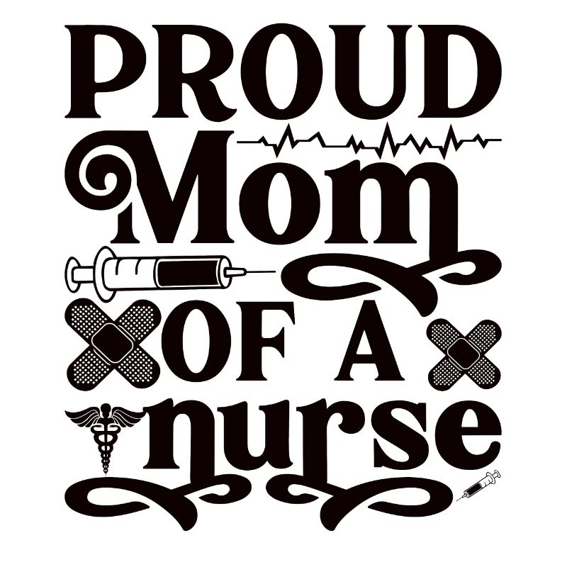 Stolze Mutter einer Krankenschwester