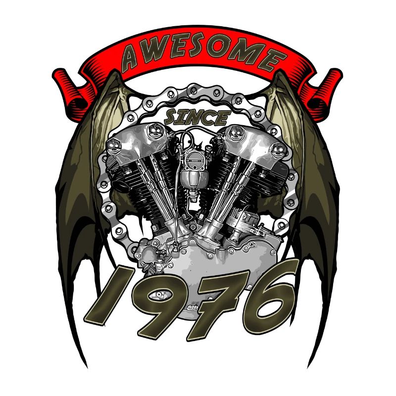 Awesome since 1976, Biker Geburtstag