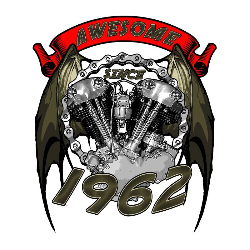 Awesome since 1962, Biker Geburtstag