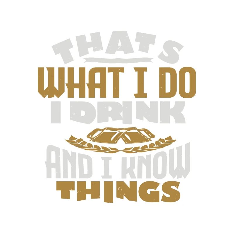 THATS WHAT I DO I DRINK AND I KNOW THINGS