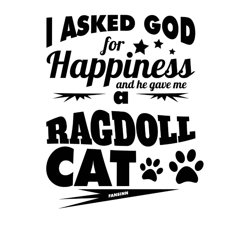Ragdoll Katze Stubentiger Spruch