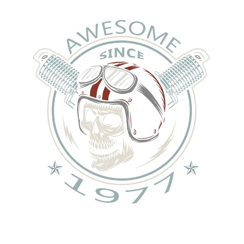 Awesome since 1977, Biker Geburtstag