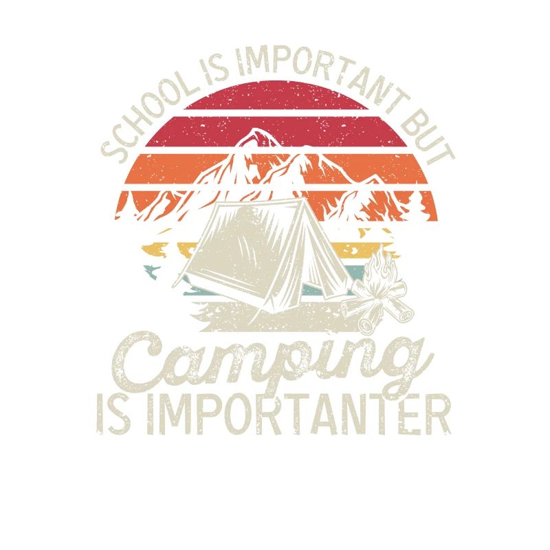 L’école est importante, mais le camping est plus important