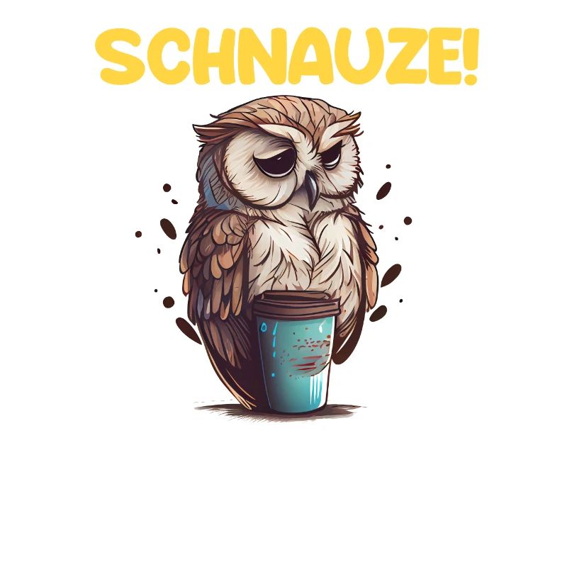 Schnauze! Ich hatte Nachtschicht Kaffee Eule