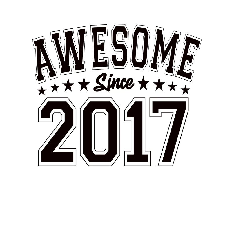 Awesome Since 2017 Geburtstag 2017 Vintage 2017