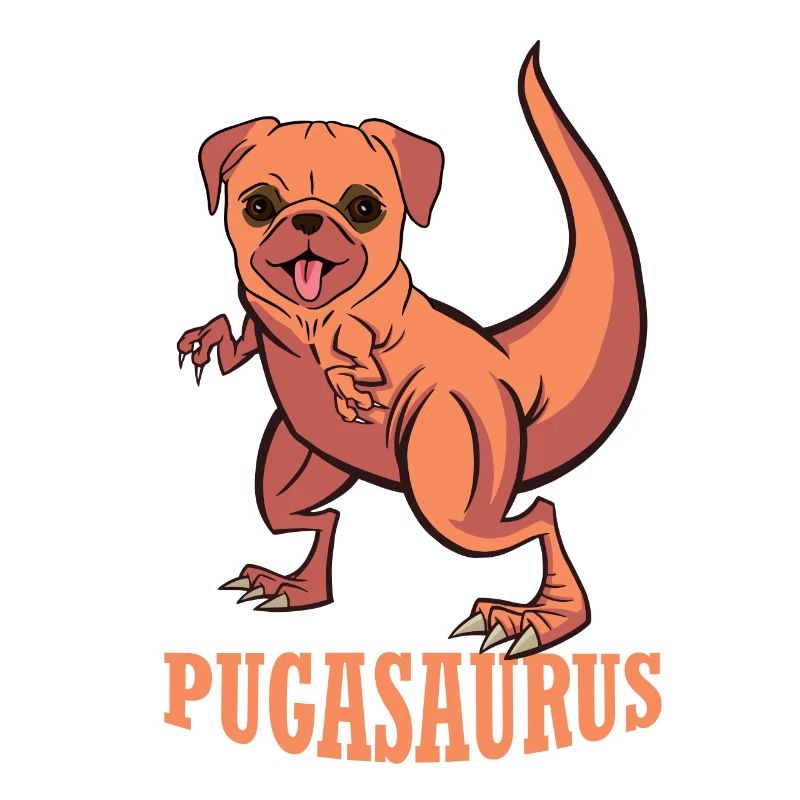 geschenkidee - pugasaurus