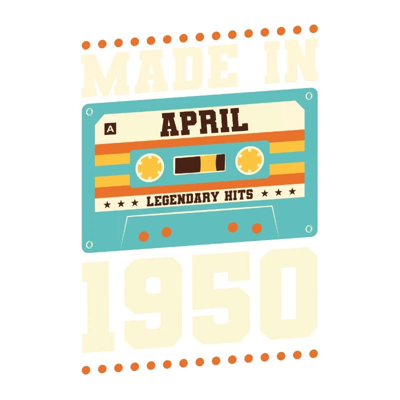 73rd birthday April born 1950 Gift idea