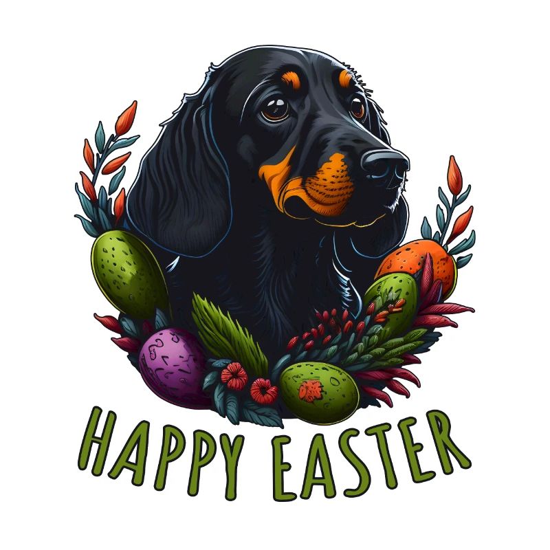 Happy Easter Süßer Dackel Hund Ostern Dackel