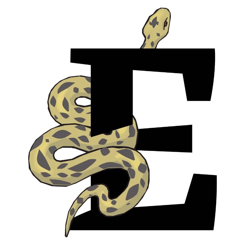 Buchstabe e Schlange