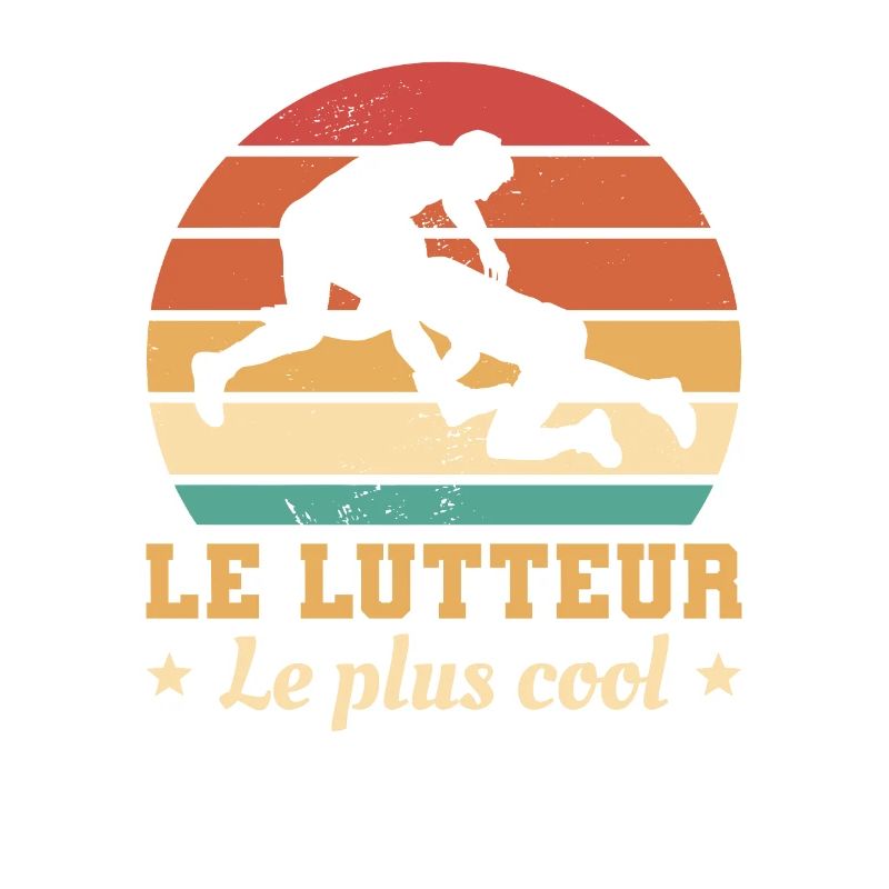 Retro Le Lutteur Le Plus Cool Lutte