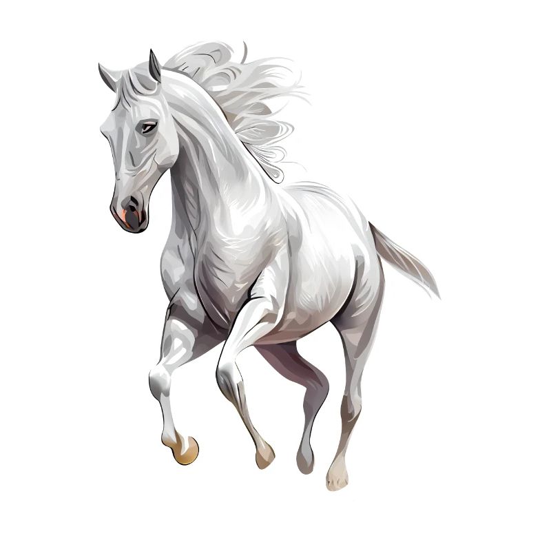 Weißes Pferd