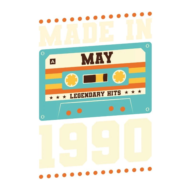 33e anniversaire May Born 1990 Idée cadeau