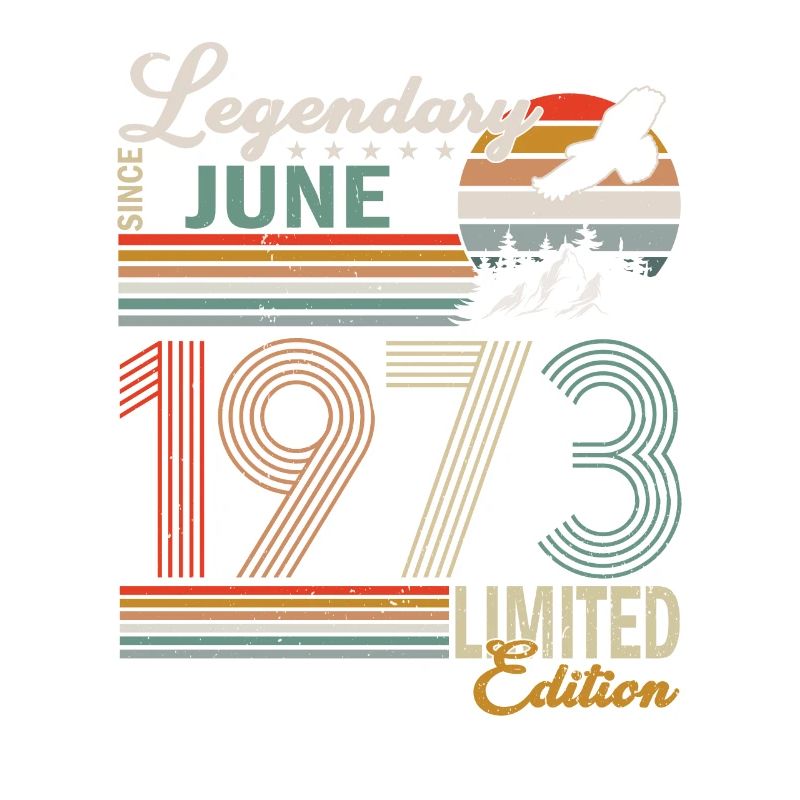 Juni 1973 Juni Geburtstagsgeschenk Juni 1973