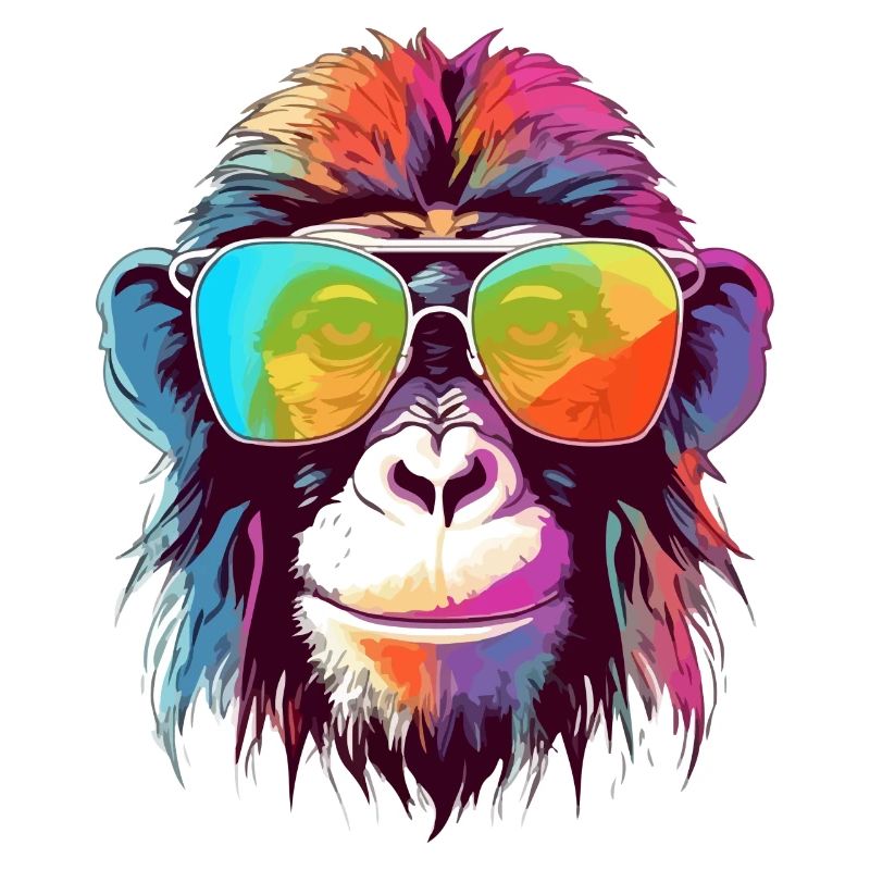 Bily, der bebrillte Affe