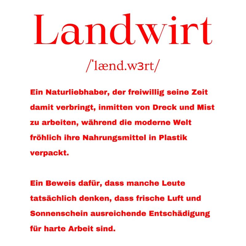 Landwirt Definition