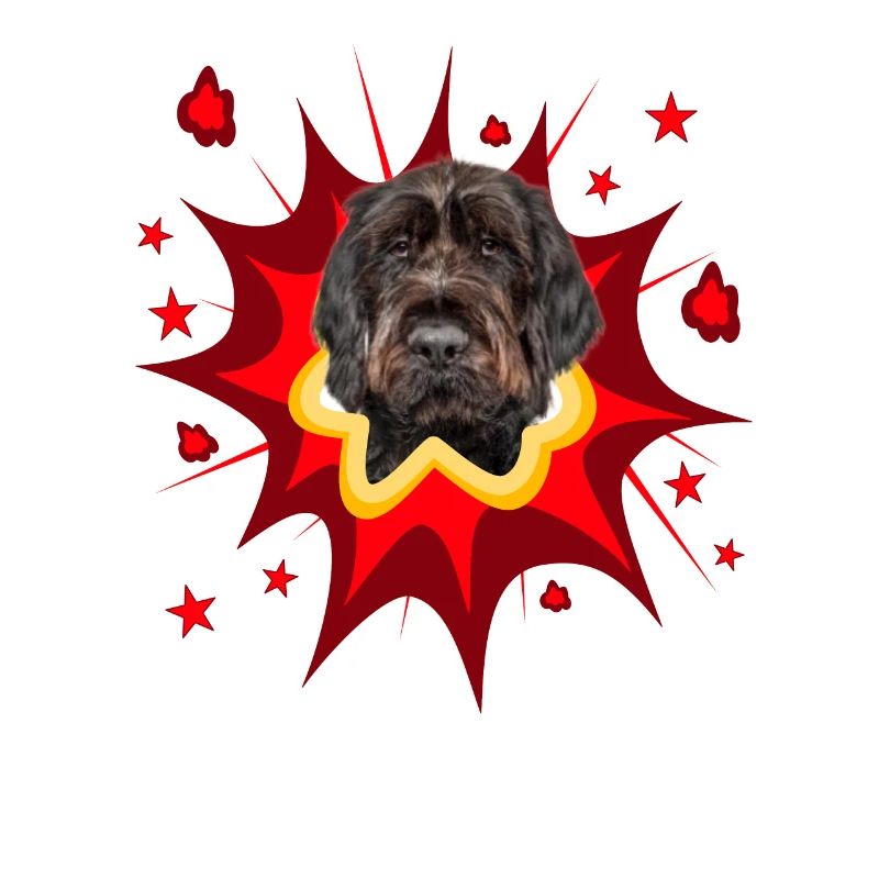 Comic Hund Design - Pow - Deutsch Drahthaar