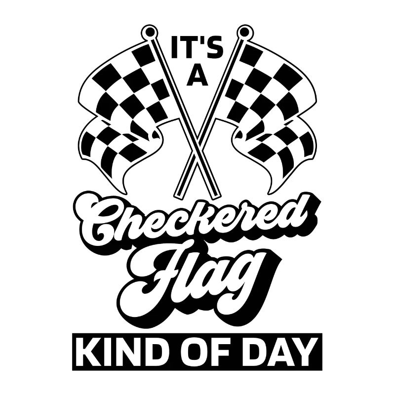 C’est une sorte de drapeau à damier de course de kart de piste