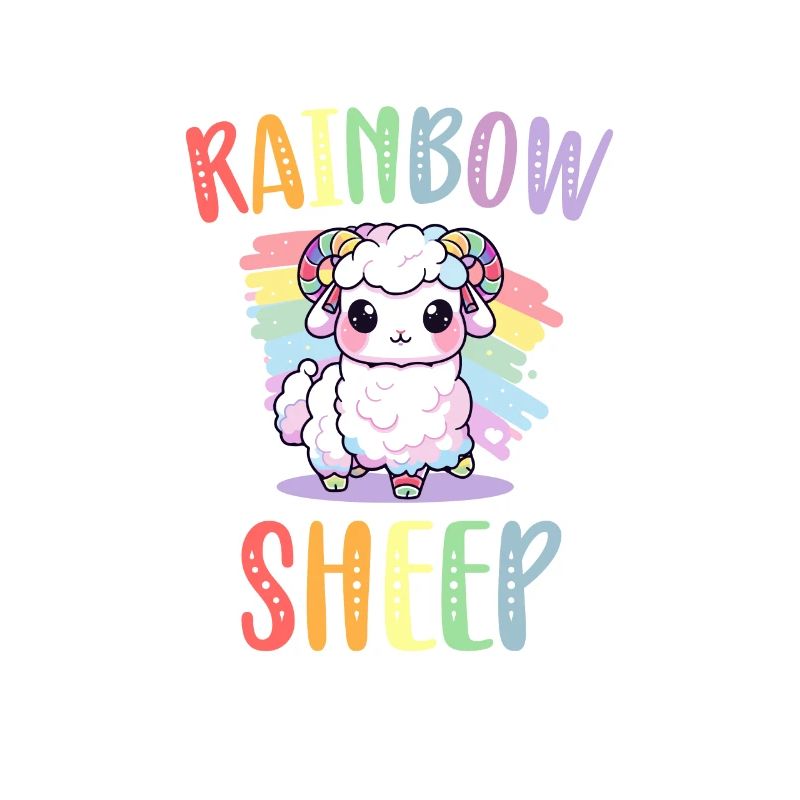 Rainbow Sheep LGBT Lesbisch Schwule Community Stolz