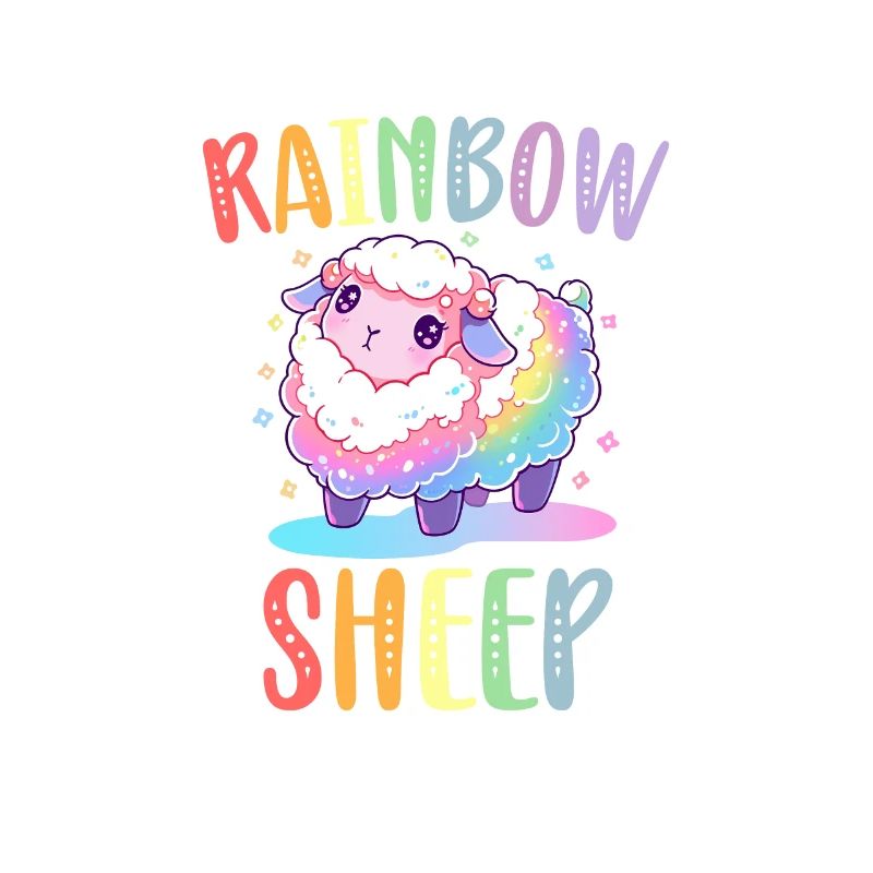 Rainbow Sheep LGBTQ Transgender Pride Community