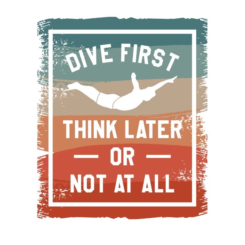 Erst tauchen, später denken oder gar nicht Klippenspringen