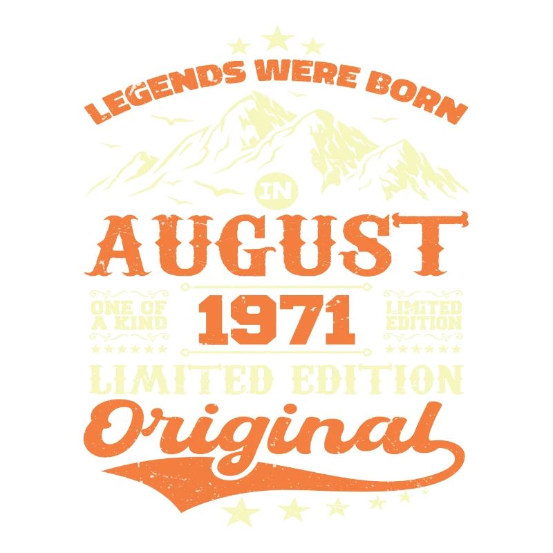 August 1971 Geburtstag 1971 Legenden August