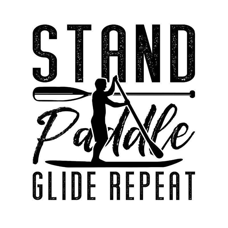 Stand Paddle Glide Repeat SUP Board Paddle Boarder