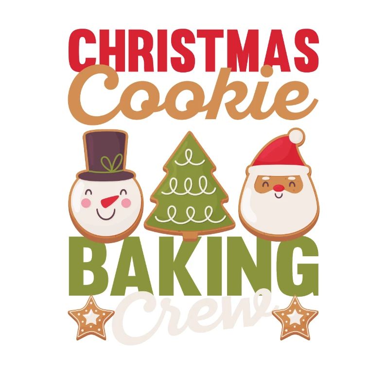 Équipe de cuisson de biscuits de Noël Assortiment amusant