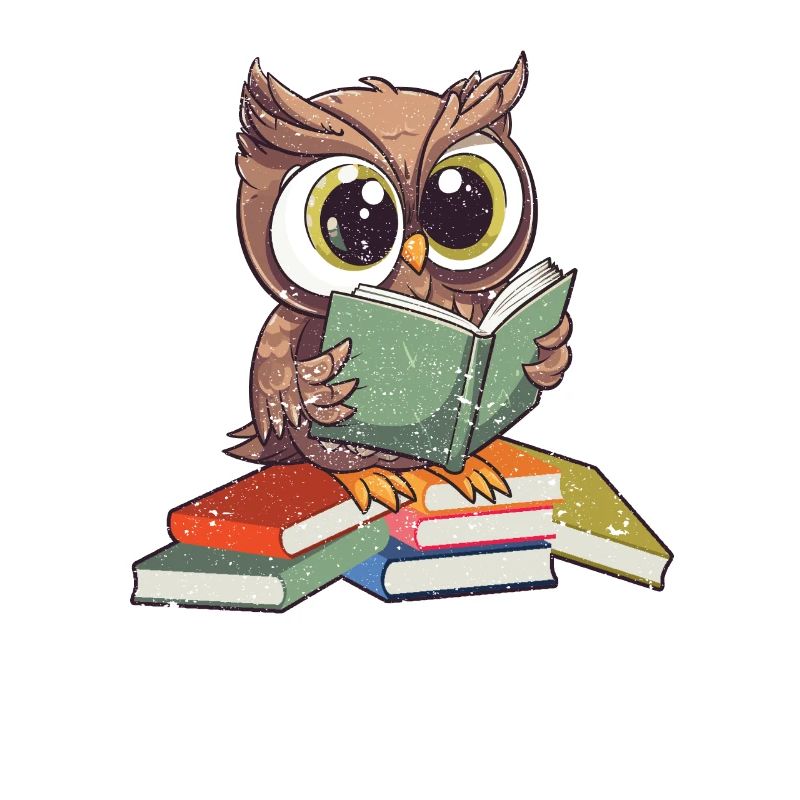 Drôle de lecture Owl Bookworm Book Lover