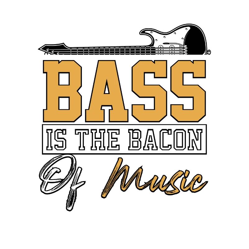 La basse est le bacon de la musique Guitariste basse Basse