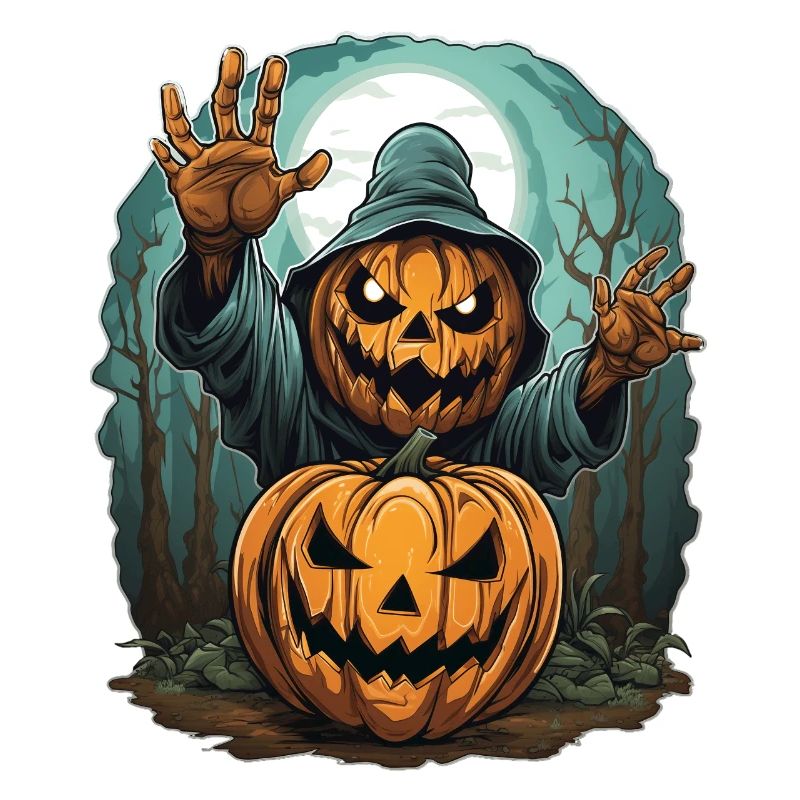 Halloween Emerging Hands Spooky Pumpkin