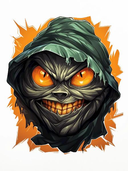 Halloween Spooky Cartoon Mummy
